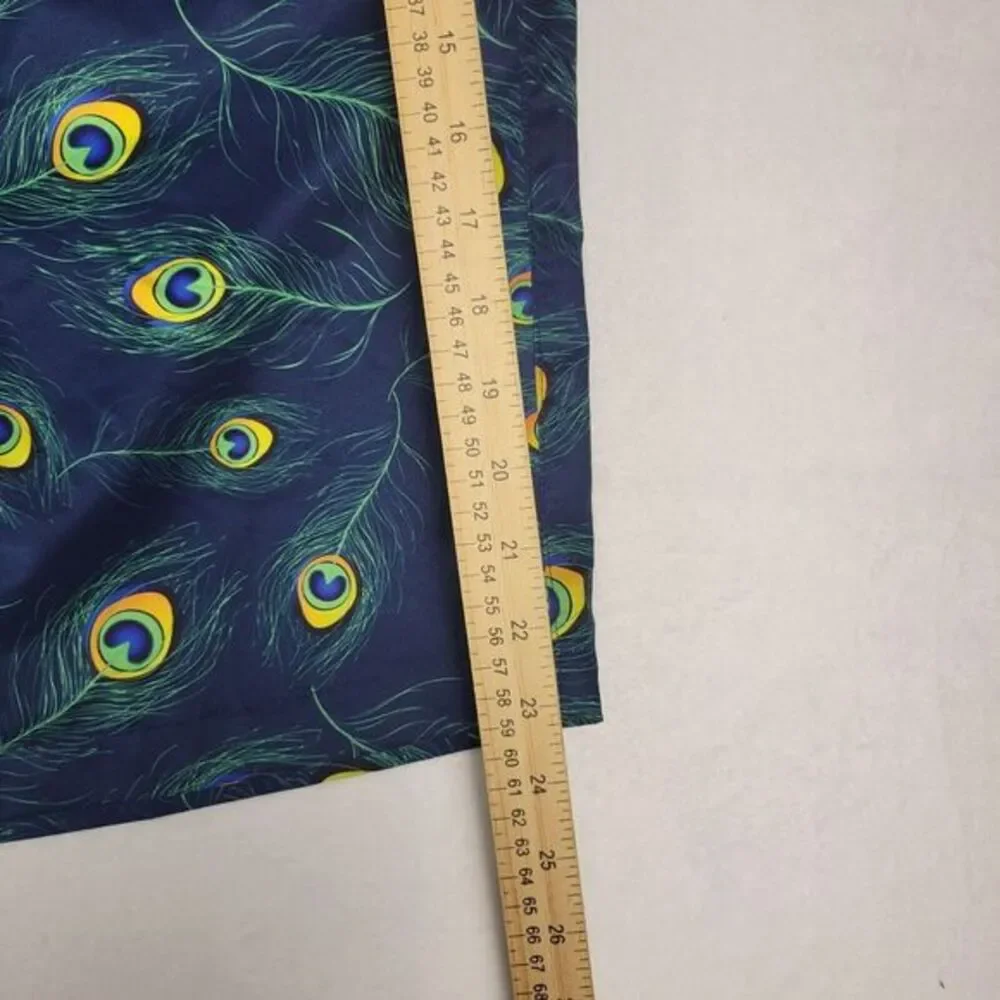 Hreski Performance Golf Shorts Men's Sz 42 x 12‎ Peacock Crazy Loud